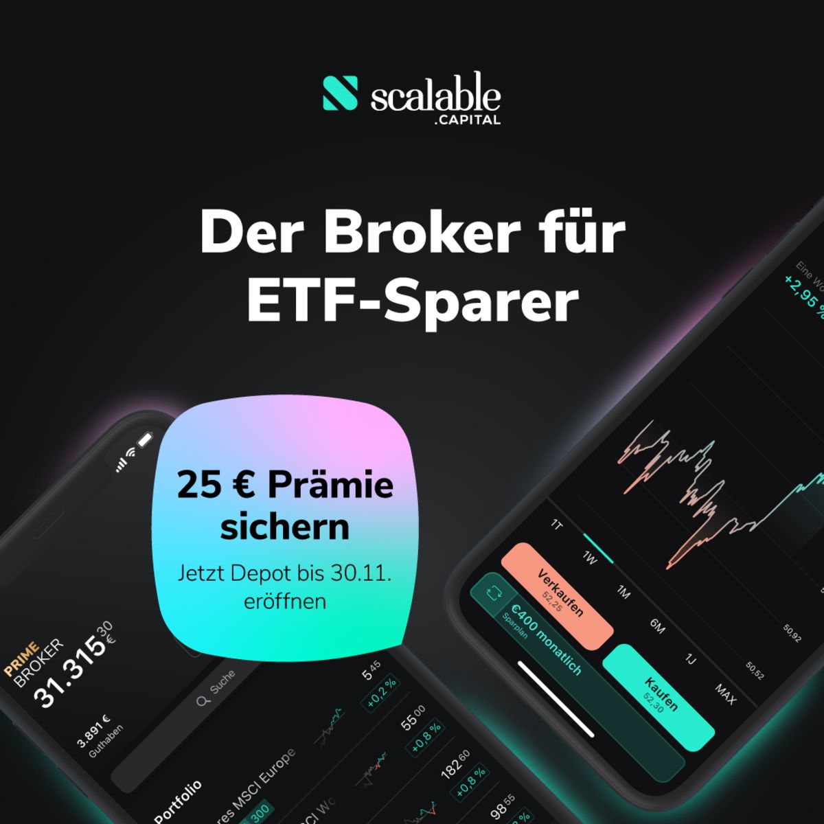 Der Broker für ETF-Sparer – Jetzt 25 € Prämie sichern ...