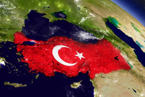 Die Türkei aus dem All betrachtet