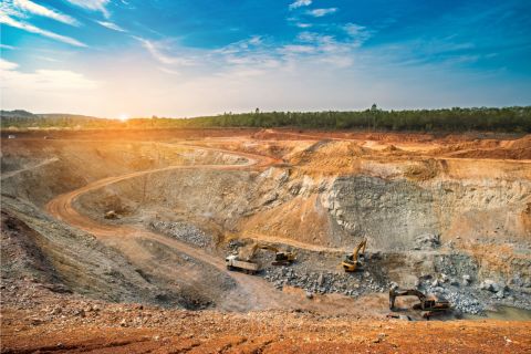Bergbau Mine Kupfer Silber Gold Thailand